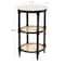 Hello Honey® 28" Round Wood End Table with Marble Top